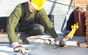 Four Lane End flat roof construction